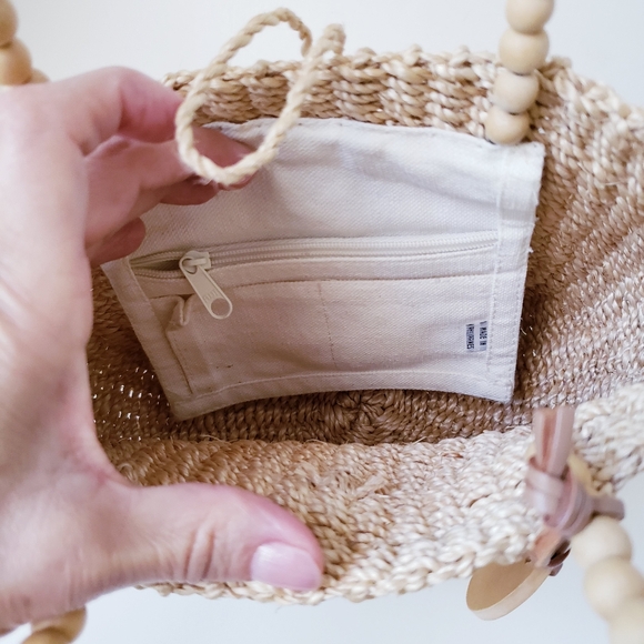 Vintage Nine West Mini Straw Bag - Picture 8 of 9